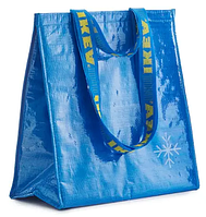 Термосумка синя IKEA FRAKTA 38х40 см термобокс, сумка-холодильник ІКЕА ФРАКТА