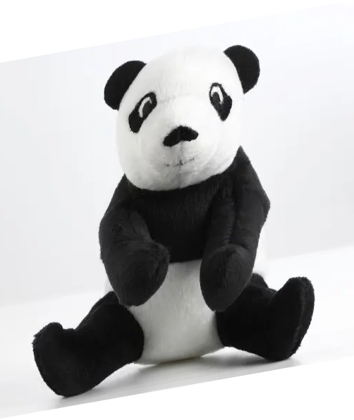 М'яка маленька іграшка Панда IKEA DJUNGELSKOG 14 см дитяча плюшевий сірий пандочка ІКЕА, фото 1