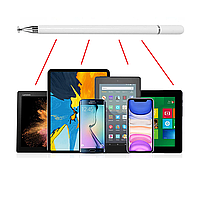 Універсальний стілус Pencil Magnet білий олівець-ручка для всіх сенсорних екранів Android iOS Windows