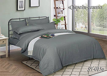 Комплект постільної білизни Тет-@-Тет сімейний Страйп-сатин ST-015а
