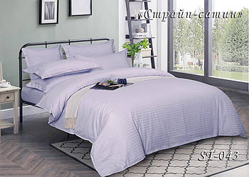 Комплект постільної білизни Тет-@-Тет сімейний Страйп-сатин ST-043