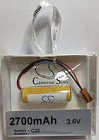 Батарейка Cameron Sino CS-PLC276SL ( Toshiba ER17500V) 3.6V 2700mAh з конектором