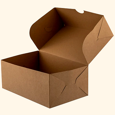 Картонна упаковка для кондитерських виробів 180х120х80мм крафт (100шт)