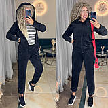 Костюм спортивний велюровий в кольорах 9774, фото 5
