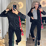 Костюм спортивний велюровий в кольорах 9774, фото 3
