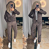 Костюм спортивний велюровий в кольорах 9774, фото 6