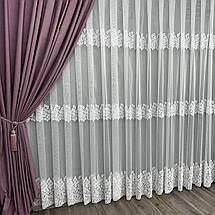 Бамбукова тюль №7609 у вітальню, спальню на відріз, фото 4