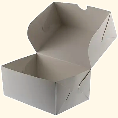 Картонна біла упаковка для кондитерських виробів 180*120*80мм (100шт)