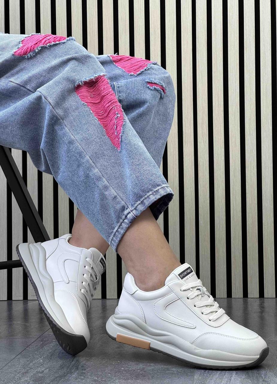 Кросівки жіночі 6 пар у ящику бежевого кольору 36-41, фото 1