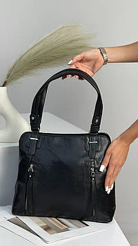 Сумка жіноча чорна код 7-93655