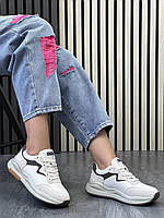 Кросівки жіночі 6 пар у ящику бежевого кольору 36-41, фото 4