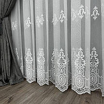 Бамбукова тюль №9398 у вітальню, спальню на отрез, фото 2