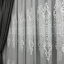 Бамбукова тюль №9398 у вітальню, спальню на отрез, фото 4