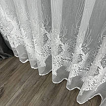 Бамбукова тюль №9179 у вітальню, спальню на отрез, фото 5