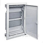 Щит мультимедійний Volta VU24NWB 2 ряди з металевими дверцятами. Hager