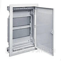 Щит мультимедійний Volta VU24NWB 2 ряди з металевими дверцятами. Hager