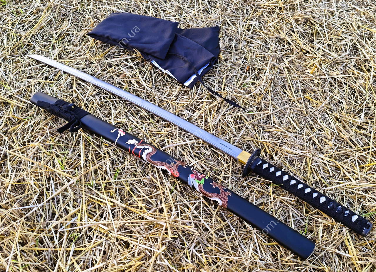 Сувенірна катана "Кіготь дракона" на підставці, фото 1