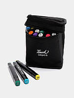 Маркери для скетчингу 36 кольорів, двосторонні.