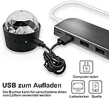 Міні-диско-куля, маленька вечірня куля, диско-світло 5 В, світлодіодне вечірнє світло, диско-ефект, фото 2