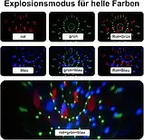 Міні-диско-куля, маленька вечірня куля, диско-світло 5 В, світлодіодне вечірнє світло, диско-ефект, фото 5