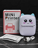 Дитячий міні Bluetooth принтер для фотографій та етикеток "Mini Printer CAT ВТ68634