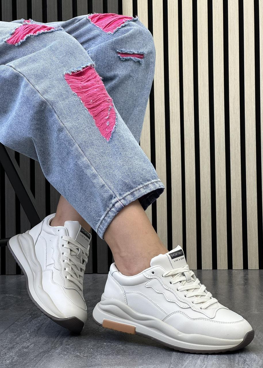 Кросівки жіночі 6 пар у ящику білого кольору 36-41, фото 1