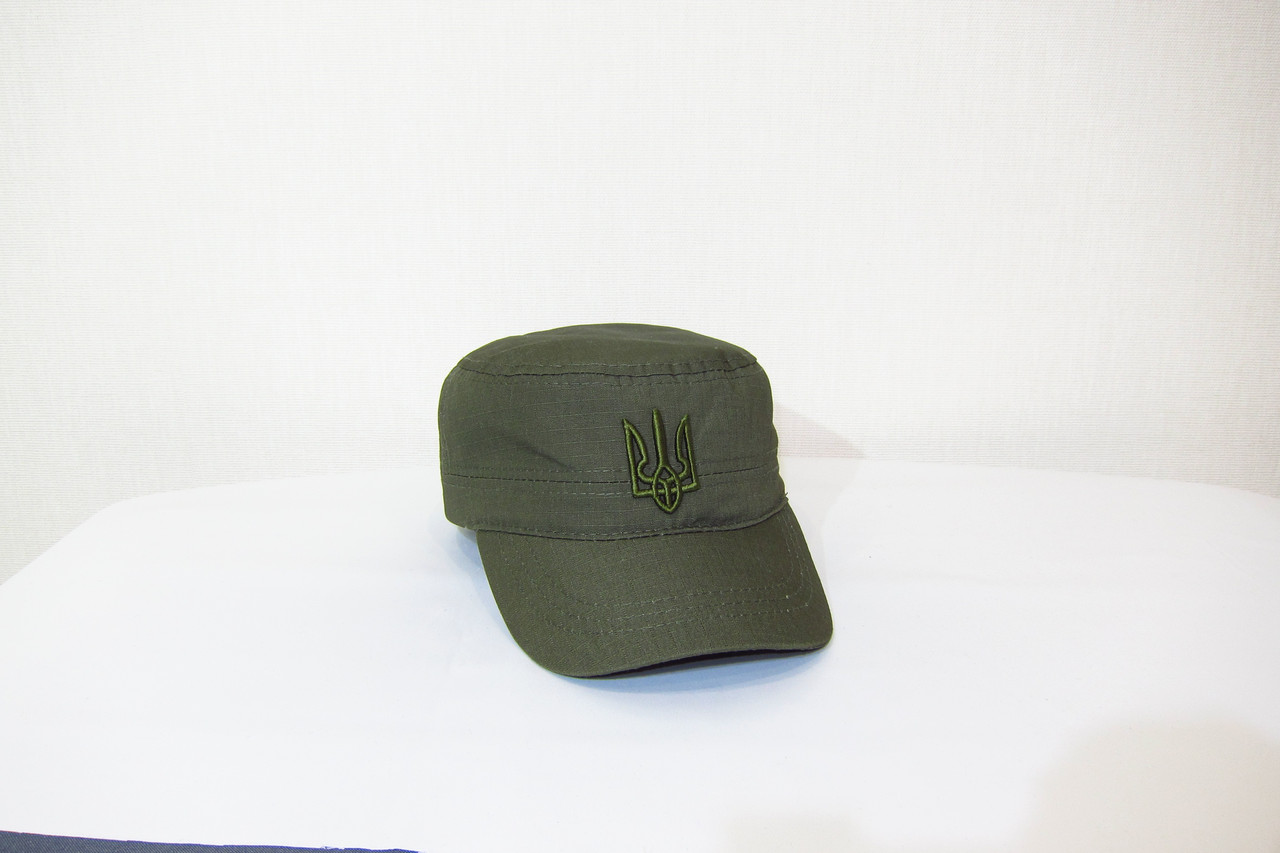 Кепка немка хакі олива з тризубом ріп-стоп DAVANI 00618, фото 1