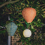 SolarCentre Tyvek Підвісний сонячний вуличний садовий ліхтар (сфера 20 см) [Клас енергії A+++], фото 2