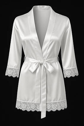Халат прозорий і стринги Кристал Modide білий