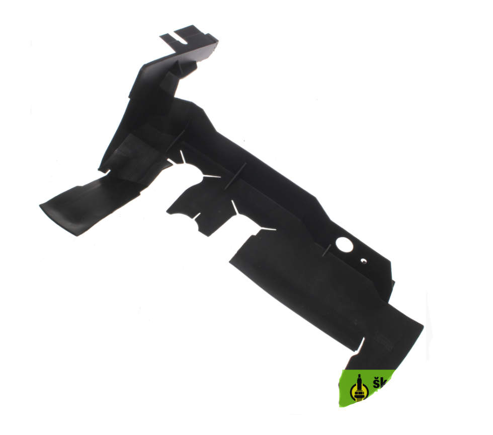 Дефлектор радіатора лівий VW Caddy 04- (Тайвань), фото 1