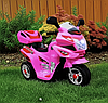 Дитячий мотоцикл на акумуляторі M6 Рожевий M6 518, фото 2