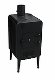 Буржуйка 4мм. на 120 м³, заводська піч-буржуйка у квартиру, теплицю, гараж, будинок з варильною поверхнею, фото 2