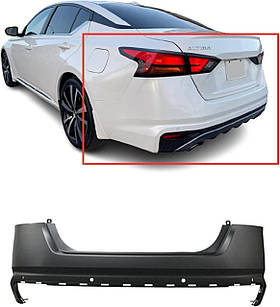 Бампер задній Nissan Altima 18- (Тайвань) з отв. під п/тронік