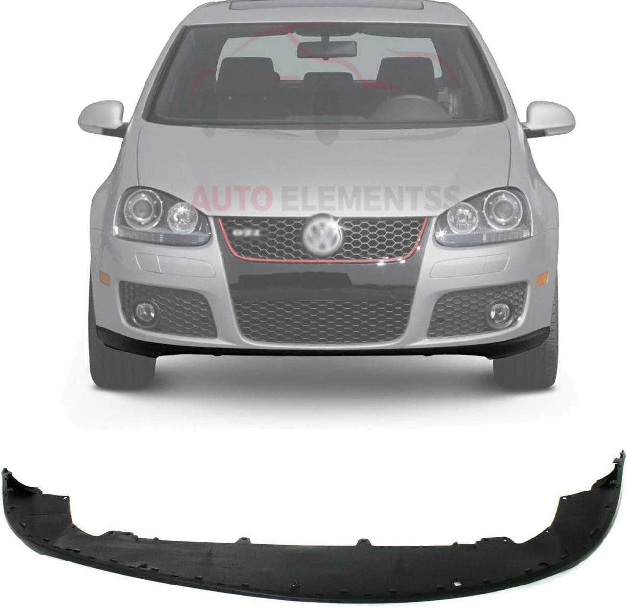 Губа (накладка) переднього бампера VW Golf V (1K1) 03-08 (Elit) 1K0805903D9B9, фото 1