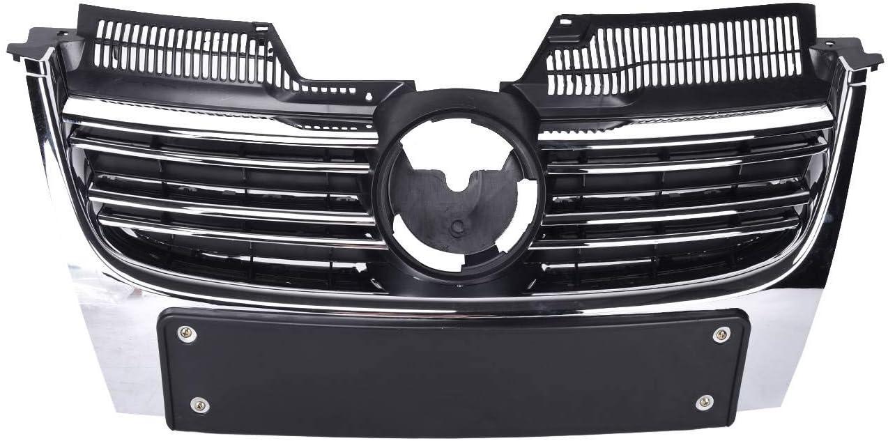 Решітка радіатора VW Golf V 07-09 універсал (FPS) з накладкою під номер, фото 1