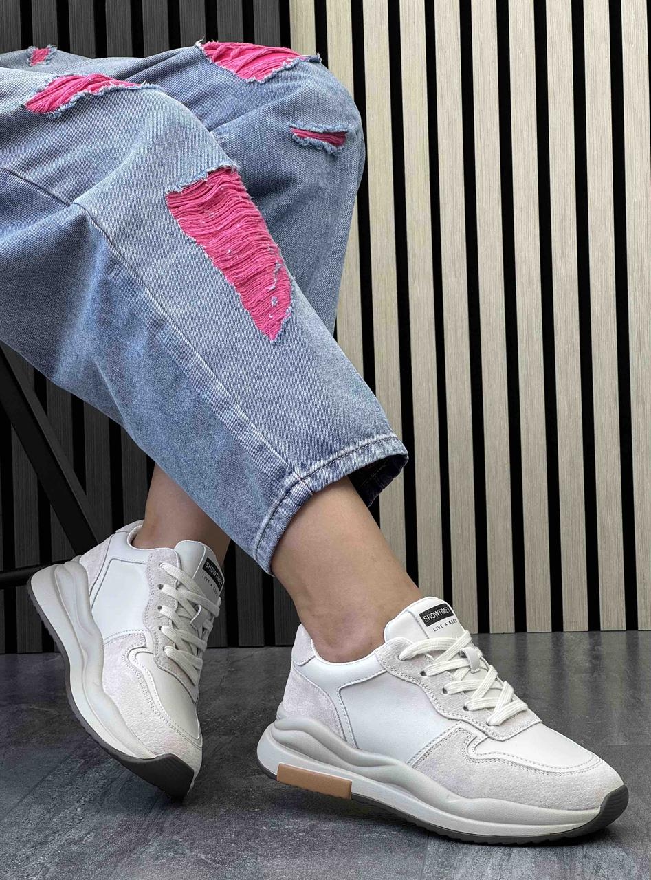 Кросівки жіночі 6 пар у ящику бежевого кольору 36-41, фото 1