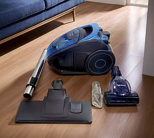 Пилосос НЕМЕЦКИЙ дуже потужний Crownberg 2600W 1,5L Blue + ТУРБОЩЕТКА