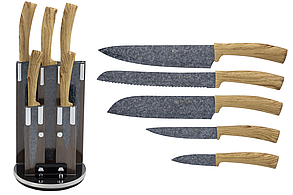 Набір кухонних ножів Edenberg EB-11004 (6 предметів)/Кухонні ножі на підставці