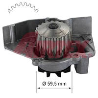 Помпа Citroen Berlingo, Peugeot Partner, Expert, 205, 306, 405, 406 1.6i, 1.8, 1.9D (87-02)