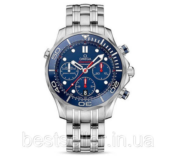 OMEGA SEAMASTER DIVER 300M CHRONOGRAPH 42MM SILVER BLUE. AAA