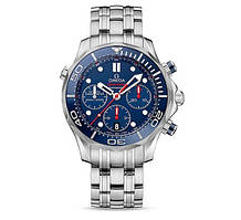 OMEGA SEAMASTER DIVER 300M CHRONOGRAPH 42MM SILVER BLUE. AAA