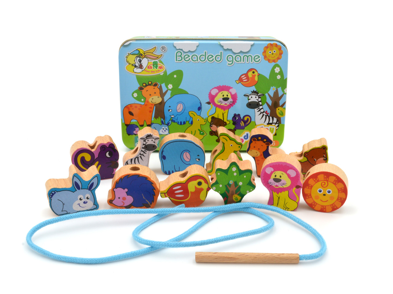 Шнурівка дерев'яна 74547 тварини, фото 1