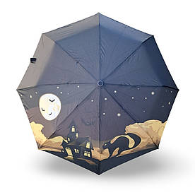 Складна парасолька напівавтомат Bellissimo з котом