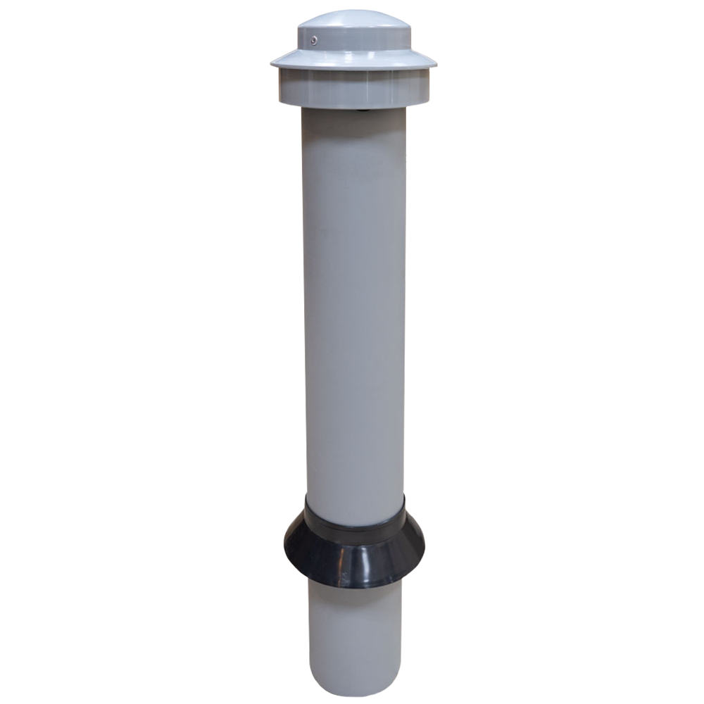 Вентиляційний патрубок подовжений із розсувним хомутом діаметр 100 мм, висота 800 мм Z7911PP REDI s.p.a., фото 1