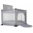 Дитячий манеж з кільцем для м'ячиків, Сірий / Манеж-ігровий майданчик / Інтерактивний манеж для дітей, фото 4