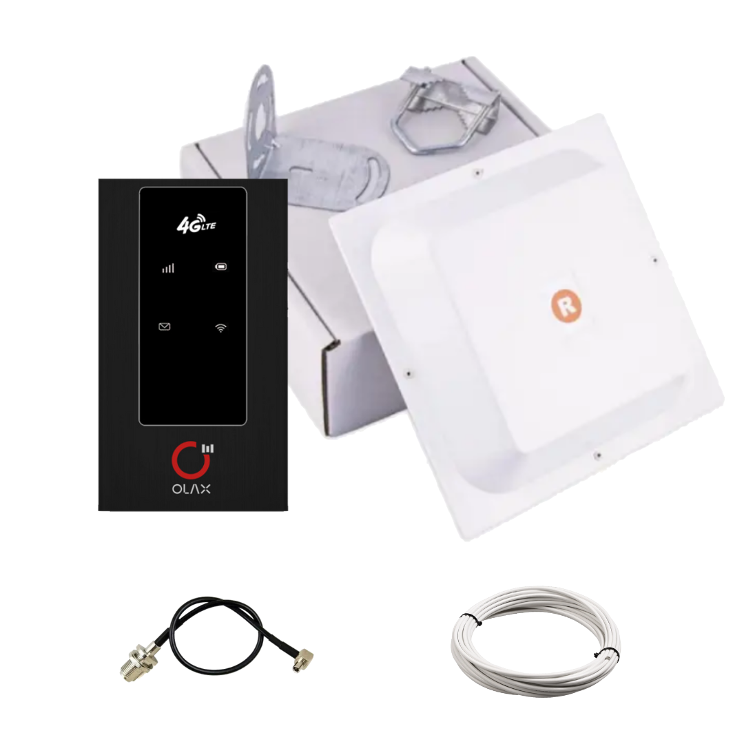 4G антенний комплект WIFI роутер OLAX MF981 + антена квадрат R-Net 2 × 17 ДБ