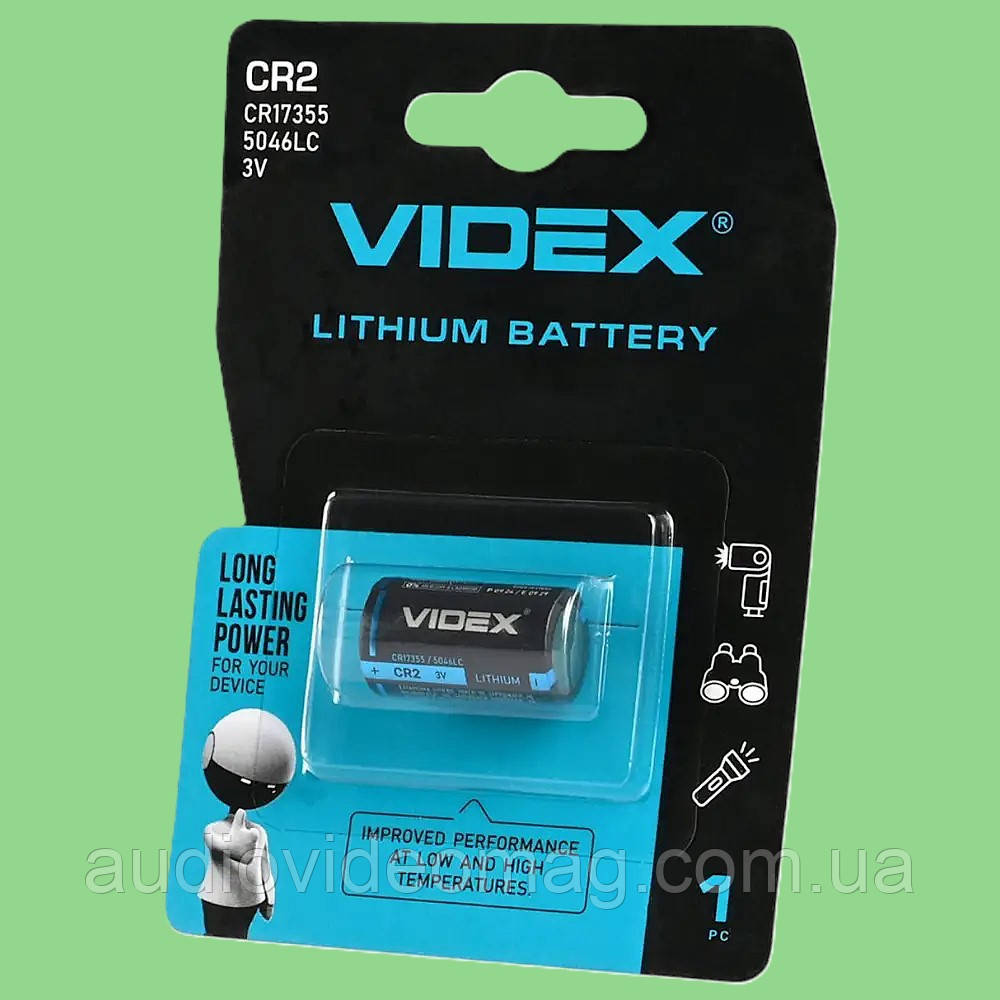 Батарейка CR2 літієва 3V Videx Lithium, фото 1