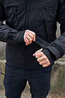 🔥 Куртка зимова "YINREN - Delta 4.0" (Чорна) (непромокальна куртка, тактична, нац поліції, поліцейська), фото 4