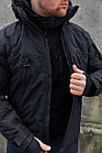 🔥 Куртка зимова "YINREN - Delta 4.0" (Чорна) (непромокальна куртка, тактична, нац поліції, поліцейська), фото 7