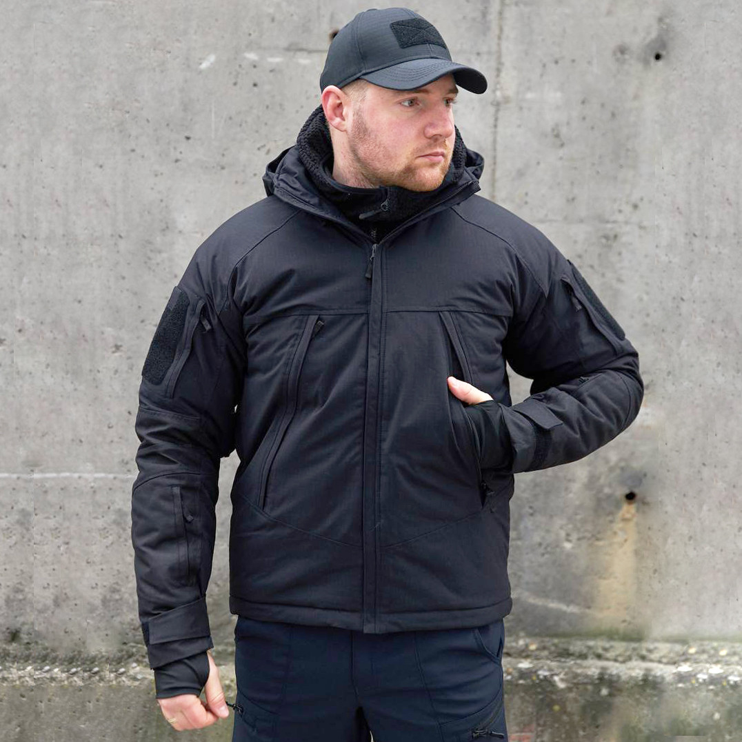 🔥 Куртка зимова "YINREN - Delta 4.0" (Чорна) (непромокальна куртка, тактична, нац поліції, поліцейська), фото 1